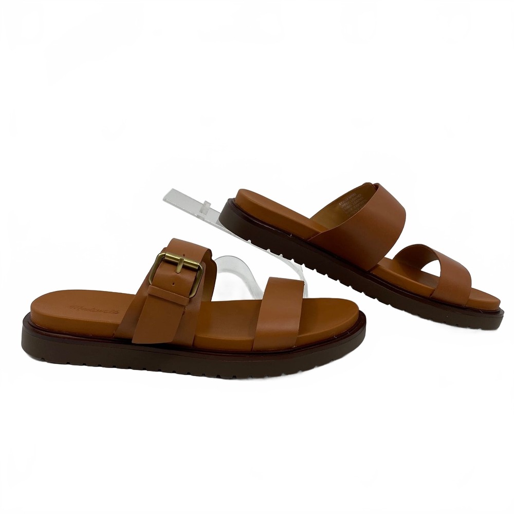 Madewell Brown Buckle Double Strap Sandals | Women’s 7.5 Regular